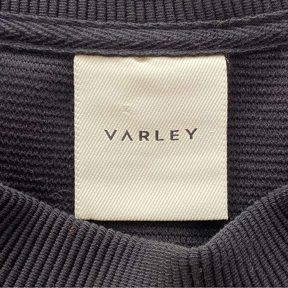 Varley Black Mae Boyfriend Ottoman Sweatshirt Size Small Amazing Condition - Picture 12 of 15